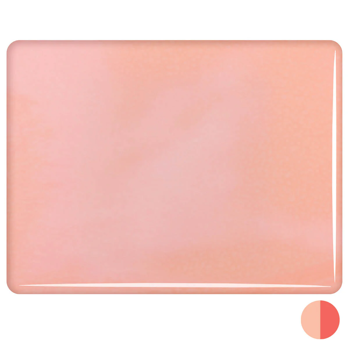 Peach Blush Opalescent, Double-rolled, 3mm, Fusible - Image 2