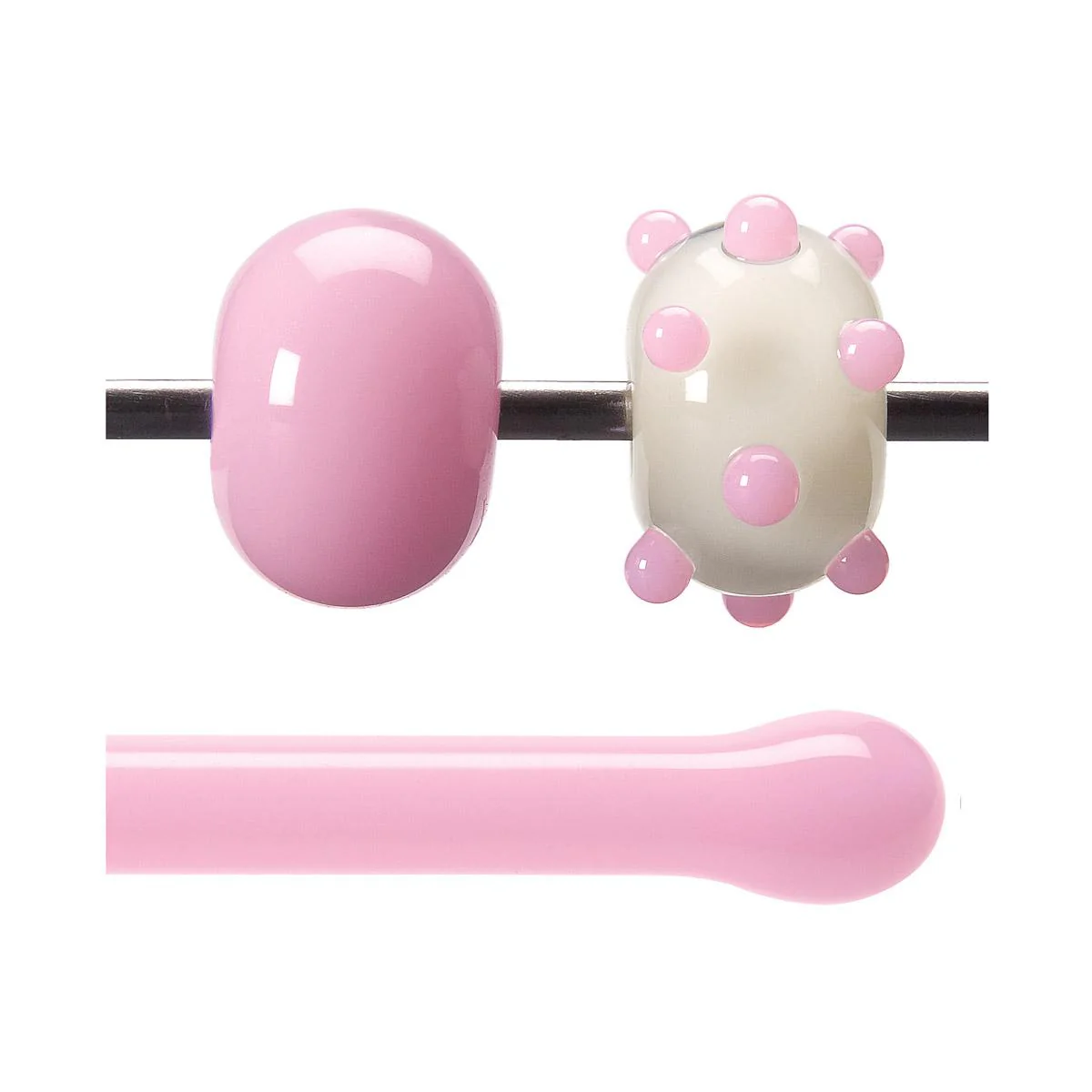 Petal Pink Opalescent, Rod, 5 mm, Fusible