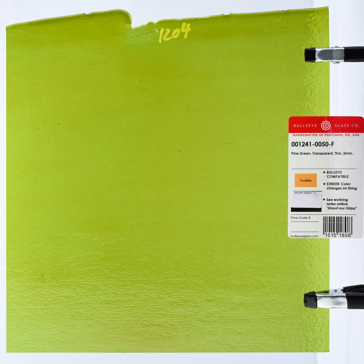 Pine Green Transparent, Thin-rolled, 2 mm, Fusible - Image 3