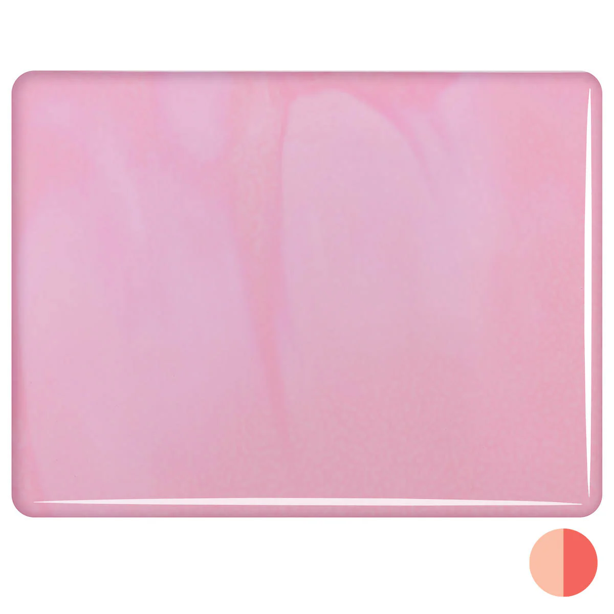 Pink Blush Opalescent, Double-rolled, 3 mm, Fusible - Image 2