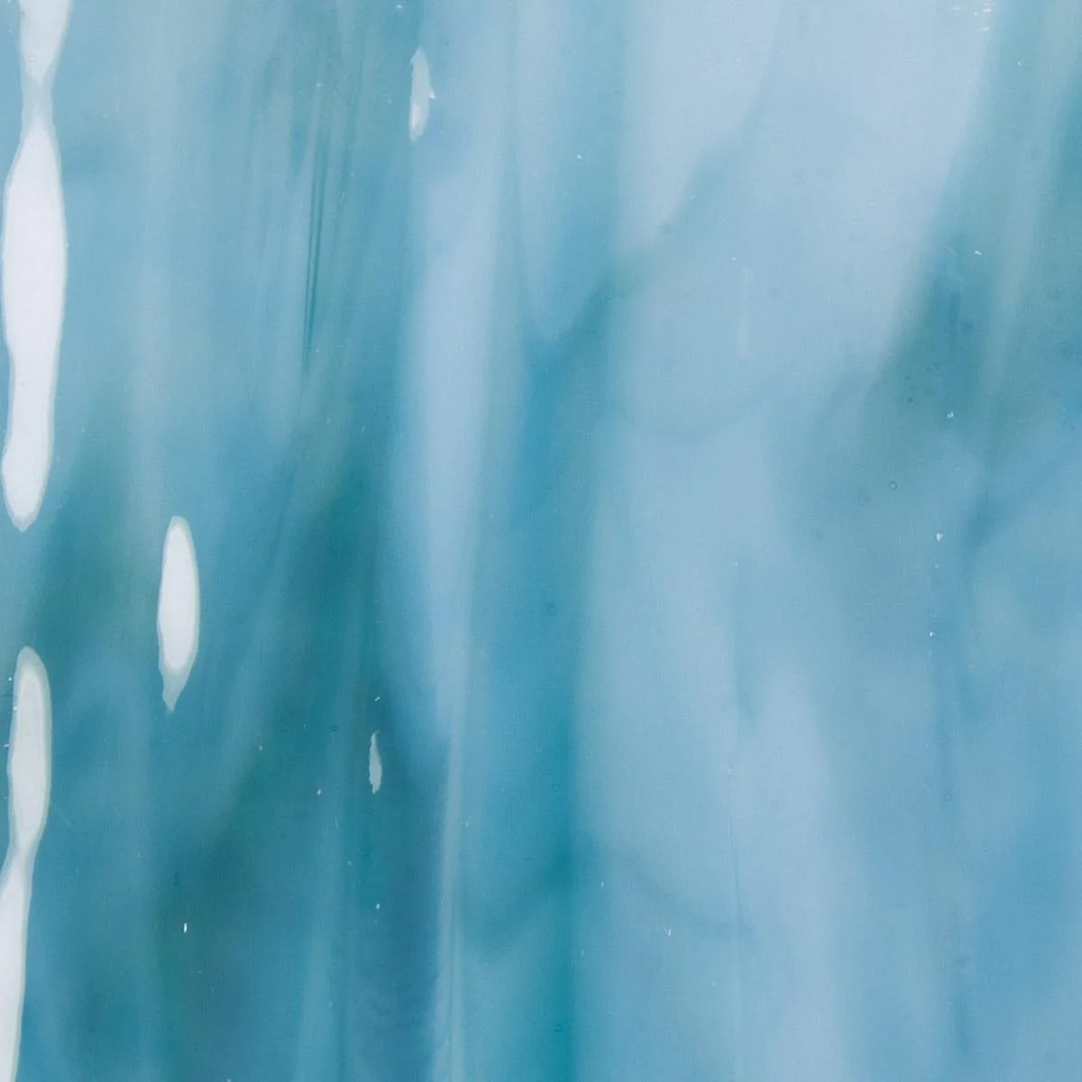 Powder Blue Opal, Marine Blue 2-Color Mix, Single-rolled, 3 mm, Color Sample, 2 x 2 in.