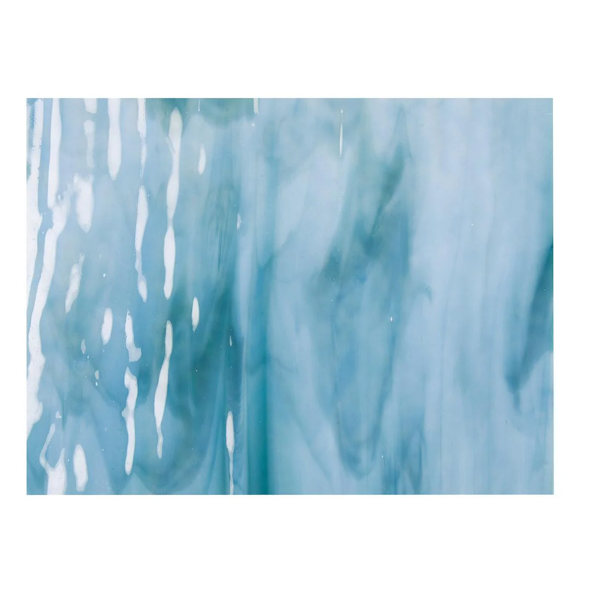 Powder Blue Opal, Marine Blue 2-Color Mix, Single-rolled, 3 mm, Fusible - Image 2