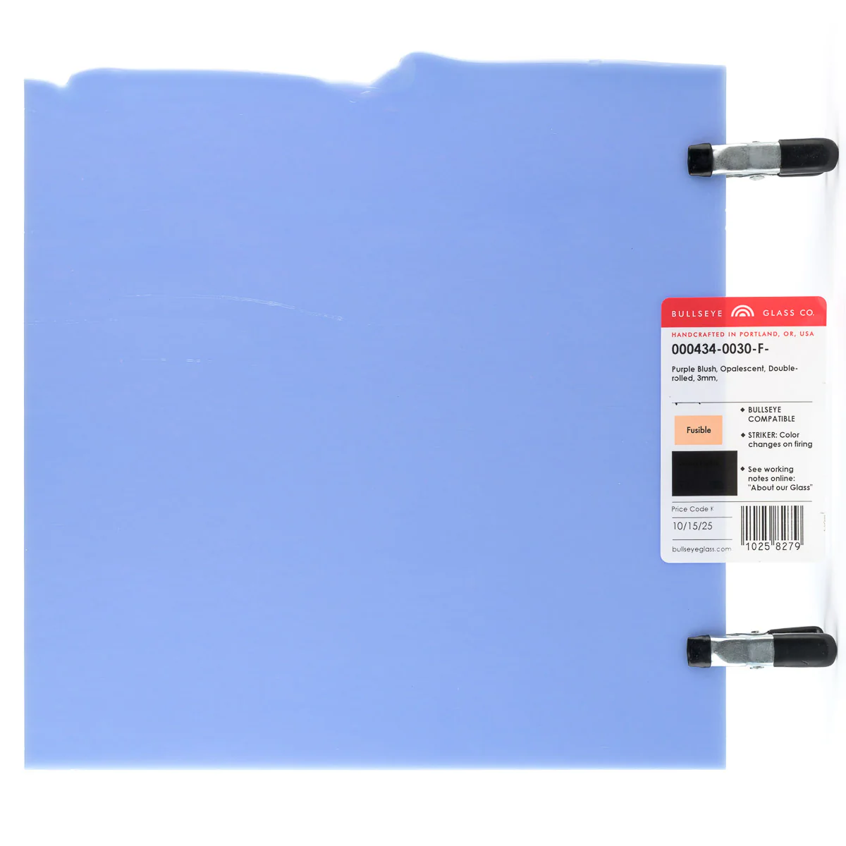 Purple Blush Opalescent, Double-rolled, 3mm, Fusible - Image 3