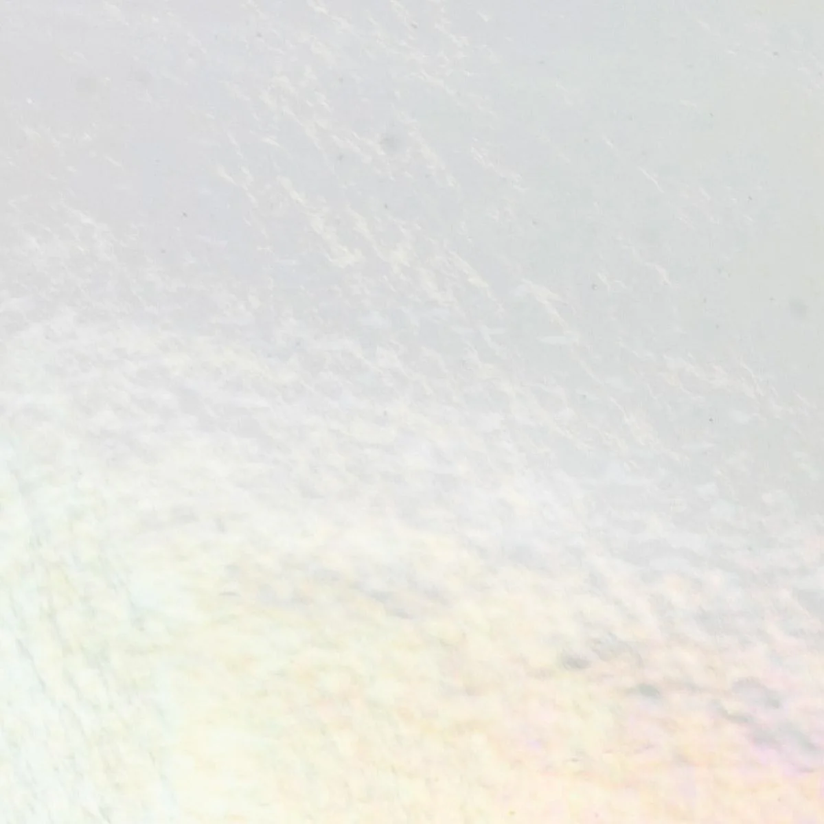 Reactive Ice Transparent, Double-rolled, Iridescent, rainbow, 3 mm, Color Sample, 2x2 in.