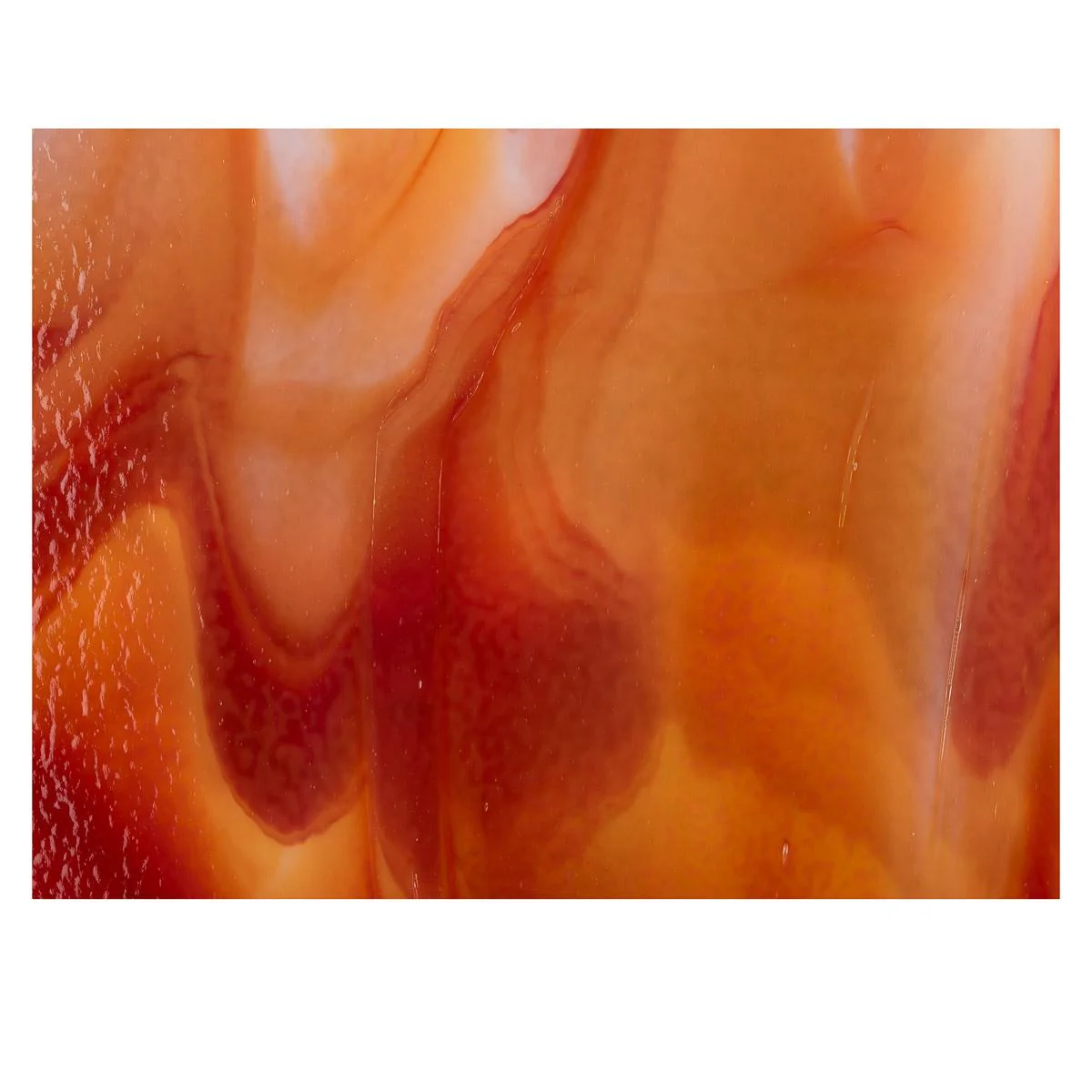 Red Opal, White 2-Color Mix, Double-rolled, 3 mm, Fusible - Image 3