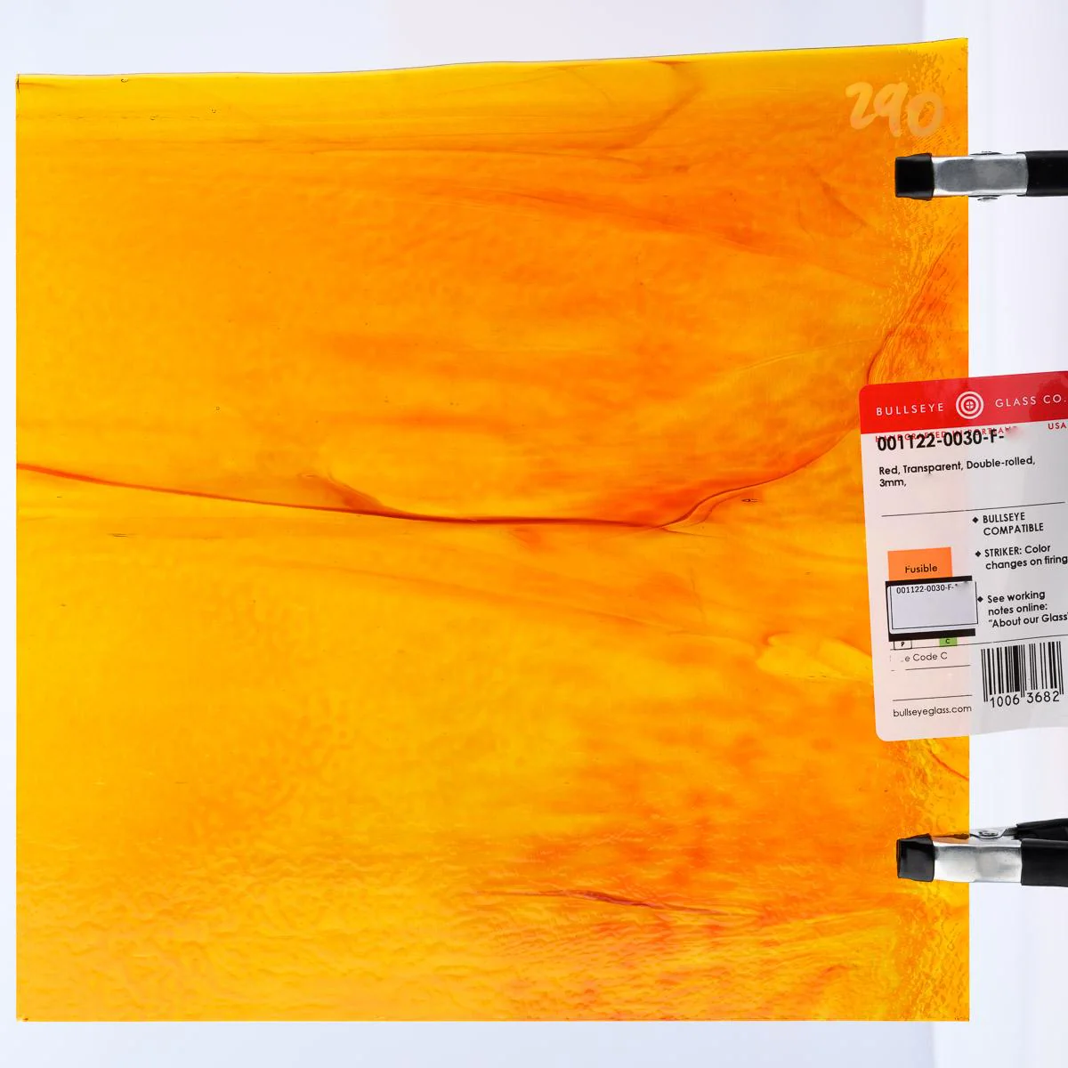 Red Transparent, Double-rolled, 3 mm, Fusible - Image 3