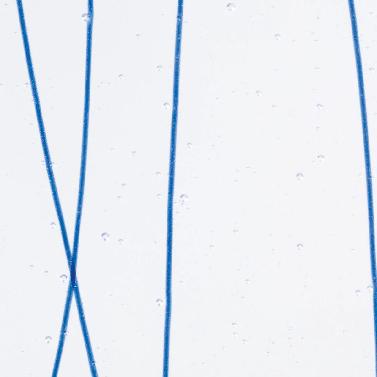 Royal Blue Clear Base Collage, Single-rolled, 3 mm, Fusible