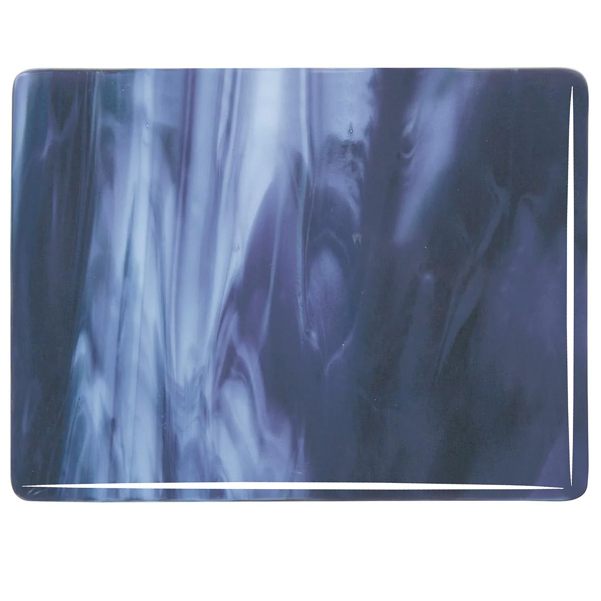 Royal Purple, Powder Blue Opal 2-Color Mix, Double-rolled, 3 mm, Fusible - Image 2