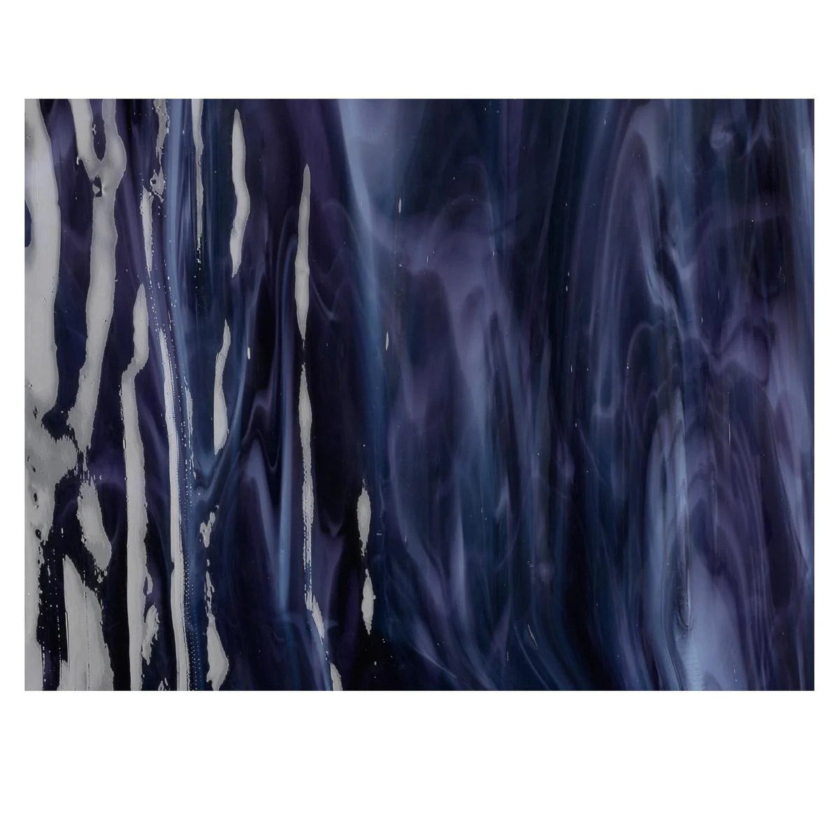 Royal Purple, Powder Blue Opal 2-Color Mix, Single-rolled, 3 mm, Fusible - Image 2