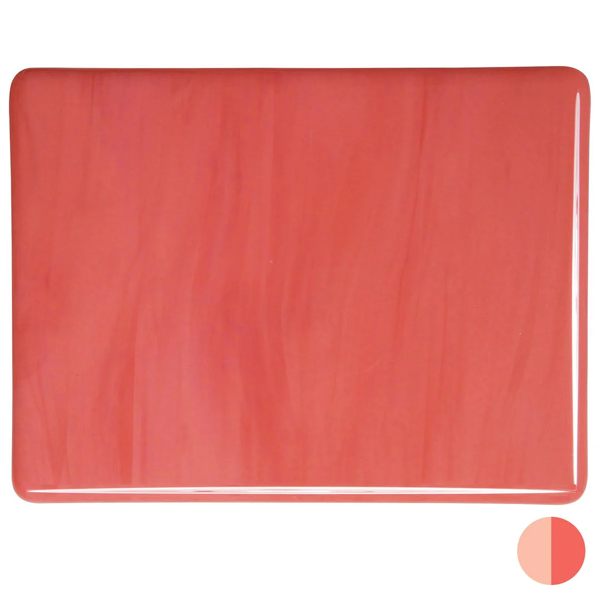 Salmon Pink Opalescent, Double-rolled, 3 mm, Fusible - Image 2