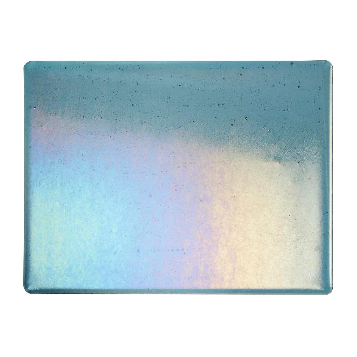 Sea Blue Transparent, Thin-rolled, Iridescent, rainbow, 2 mm, Fusible - Image 2