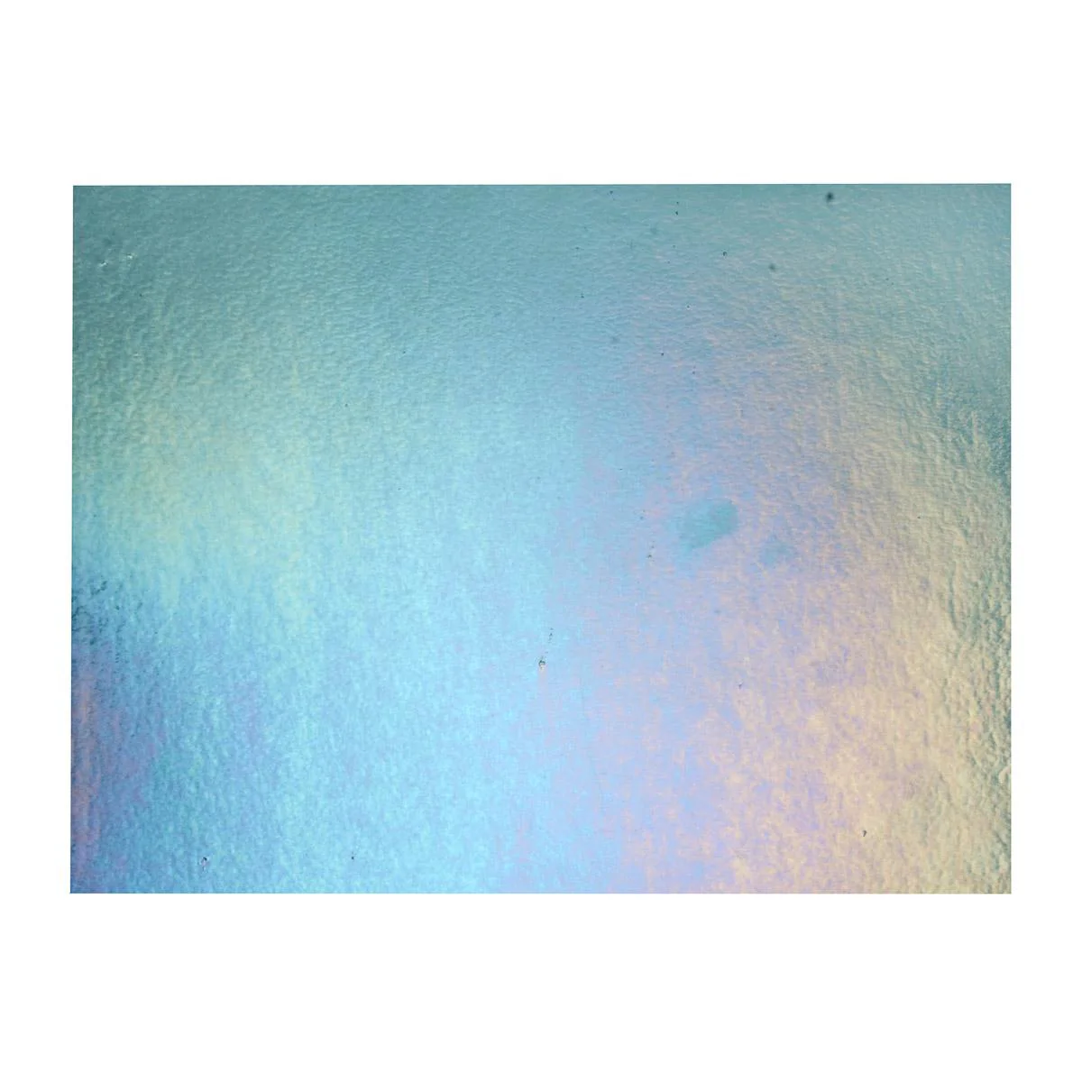 Sea Blue Transparent, Thin-rolled, Iridescent, rainbow, 2 mm, Fusible - Image 3