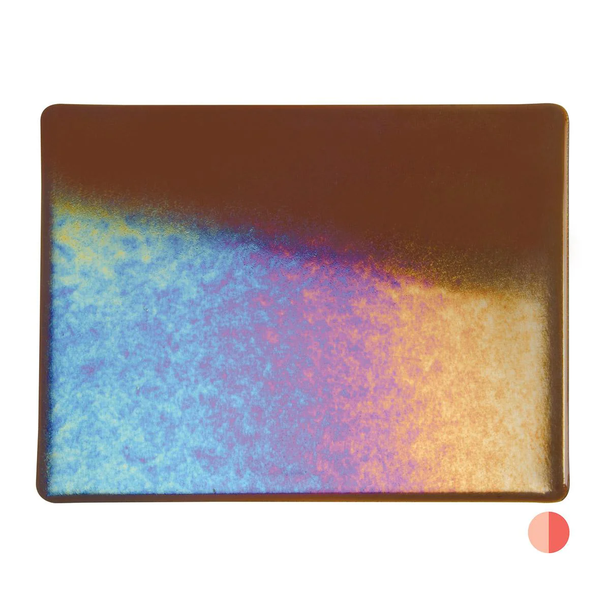 Sienna Transparent, Double-rolled, Iridescent, rainbow, 3 mm, Fusible - Image 2
