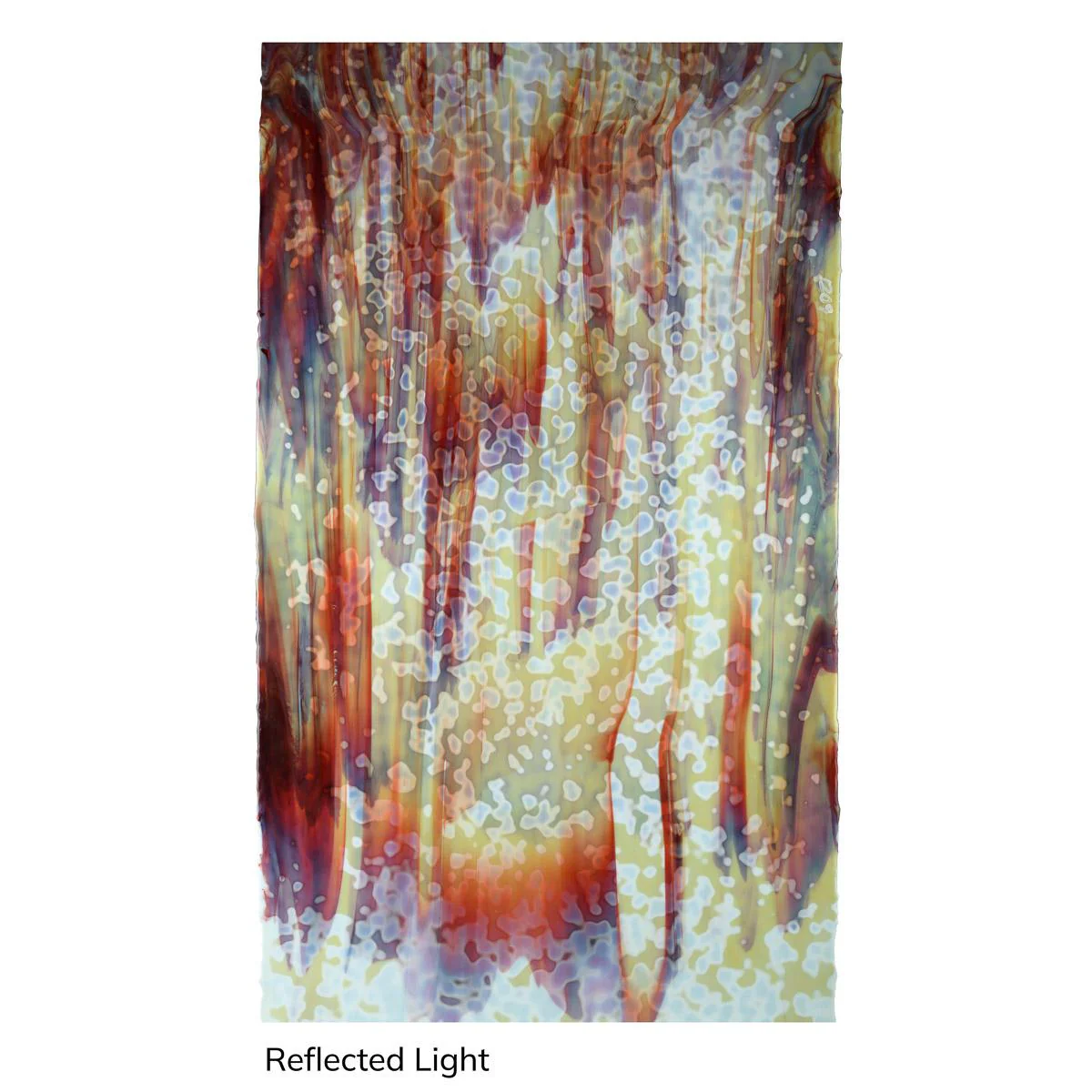 Soft Yellow, Burgundy Red, Mottle Mottle Mix, Single-rolled, 3 mm, Non-Fusible - Image 2