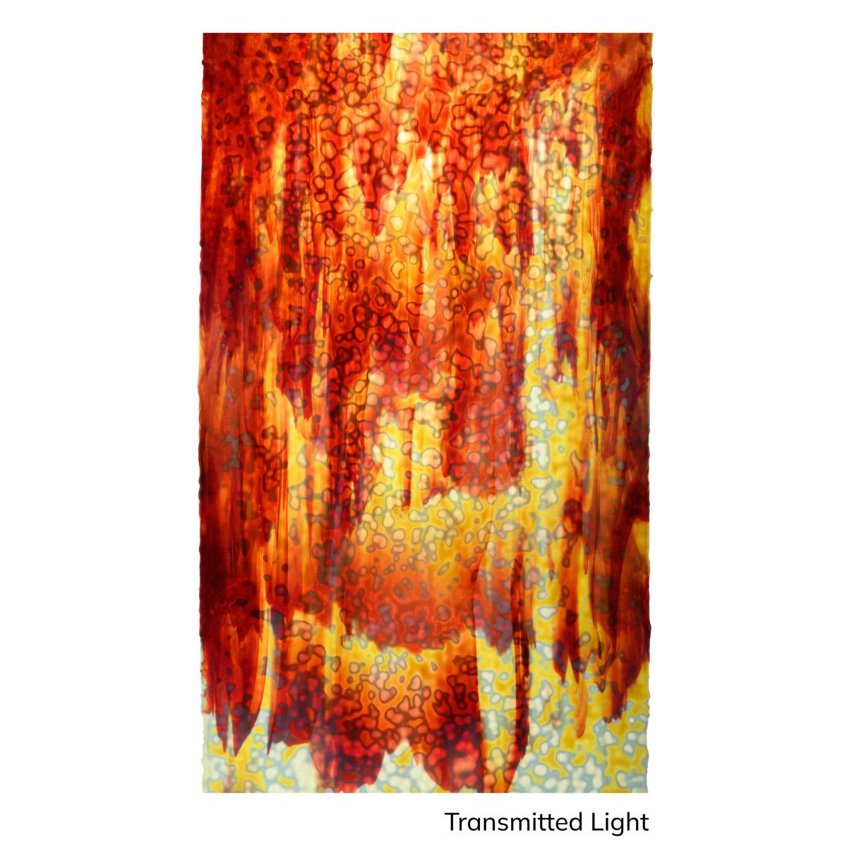 Soft Yellow, Burgundy Red, Mottle Mottle Mix, Single-rolled, 3 mm, Non-Fusible - Image 3