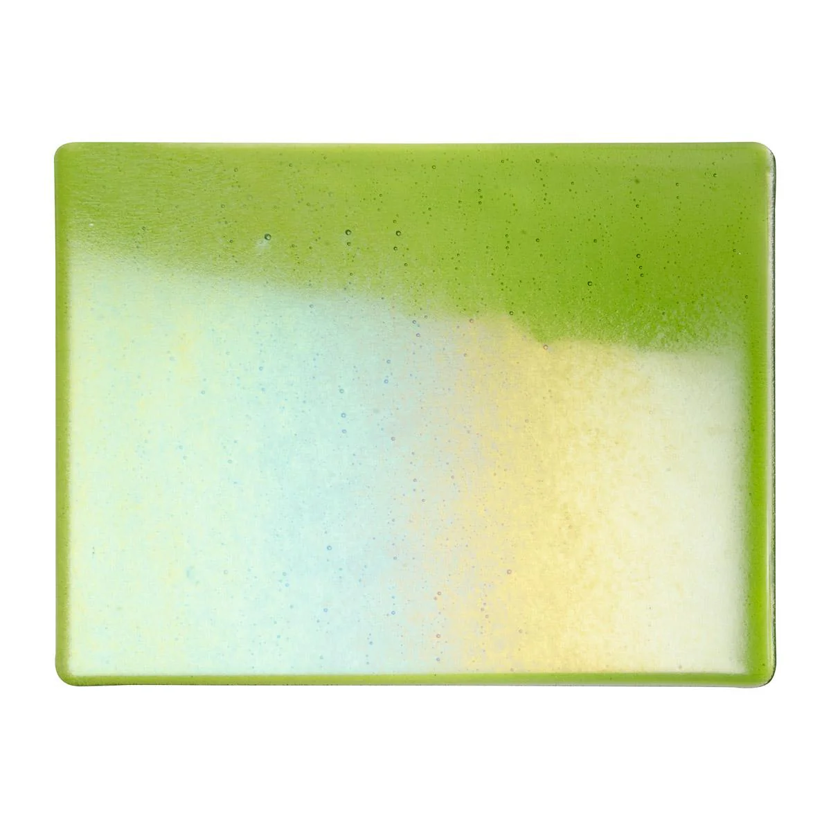 Spring Green Transparent, Thin-rolled, Iridescent, rainbow, 2 mm, Fusible - Image 2