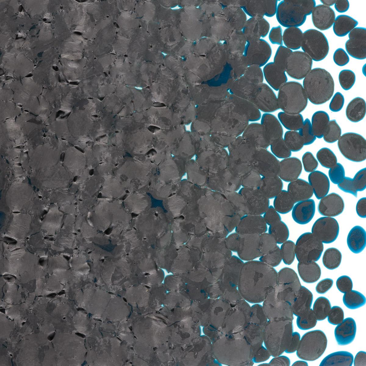 Steel Blue Opalescent, Coarse Frit, Fusible - Image 2
