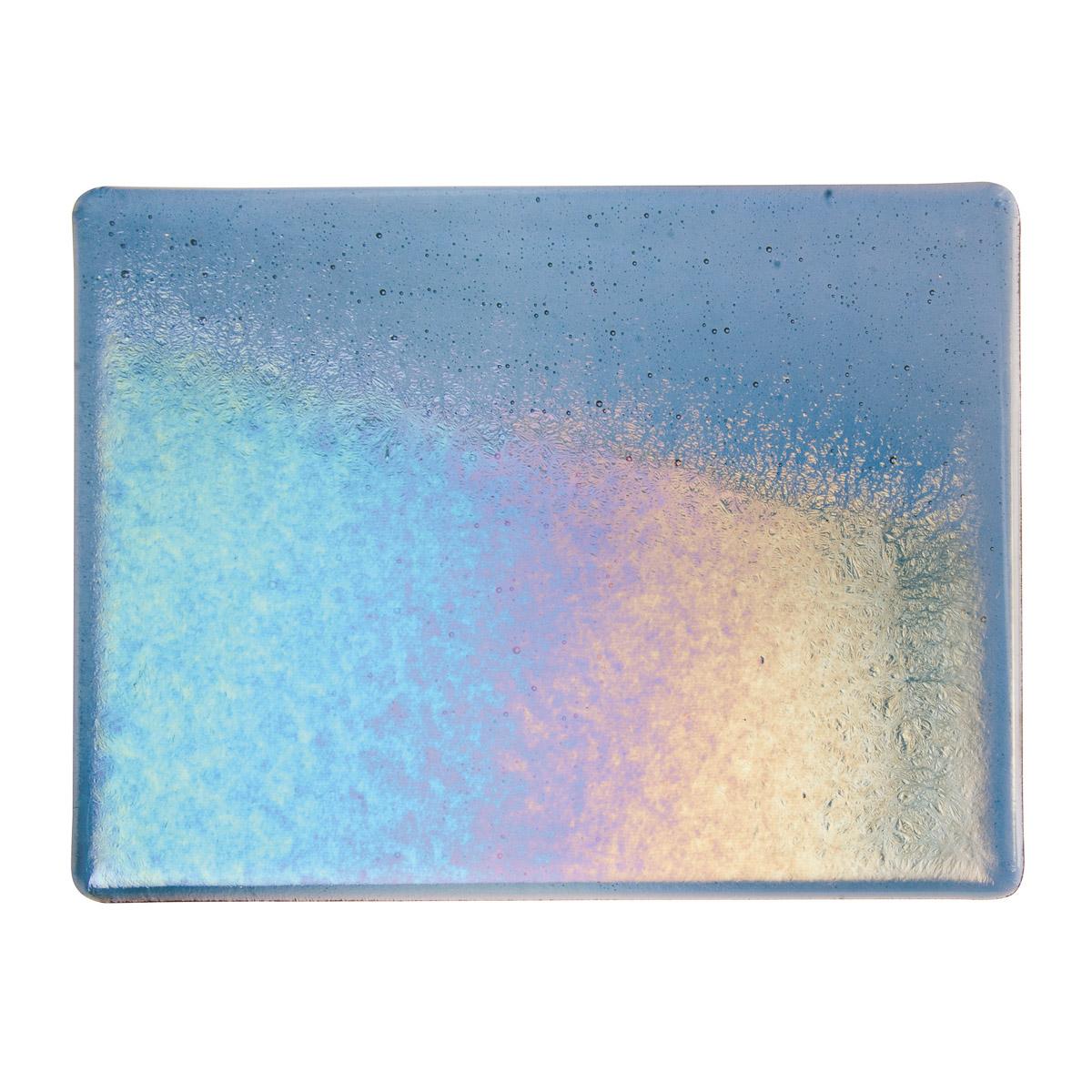 Steel Blue Transparent, Double-rolled, Iridescent, rainbow, 3 mm, Fusible - Image 2