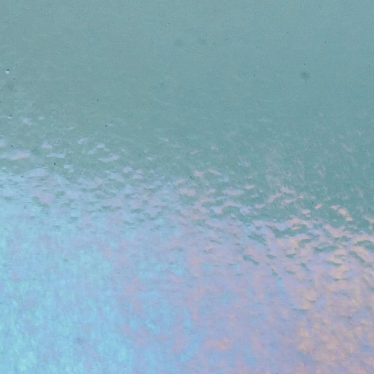 Steel Blue Transparent, Thin-rolled, Iridescent, rainbow, 2 mm, Fusible