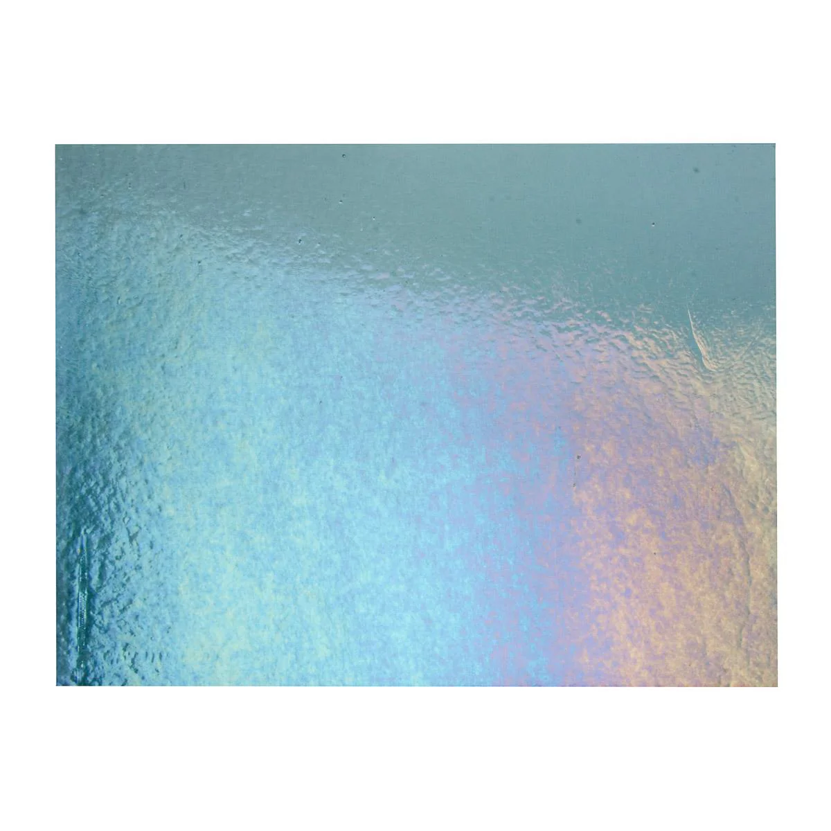 Steel Blue Transparent, Thin-rolled, Iridescent, rainbow, 2 mm, Fusible - Image 3