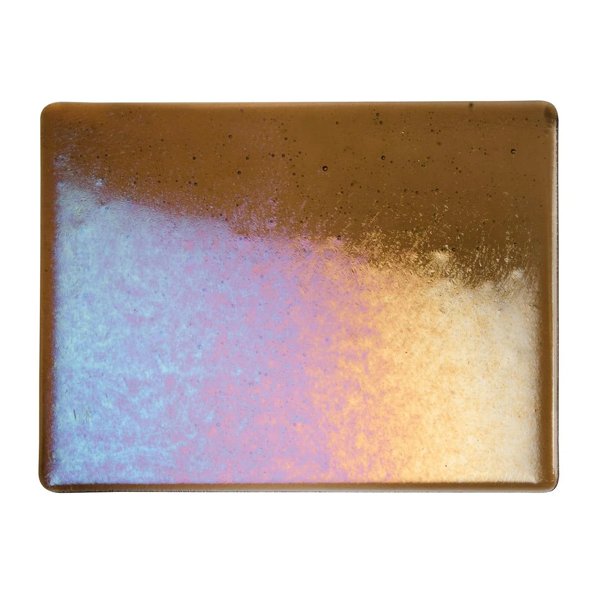 Tan Transparent, Double-rolled, Iridescent, rainbow, 3 mm, Fusible - Image 2