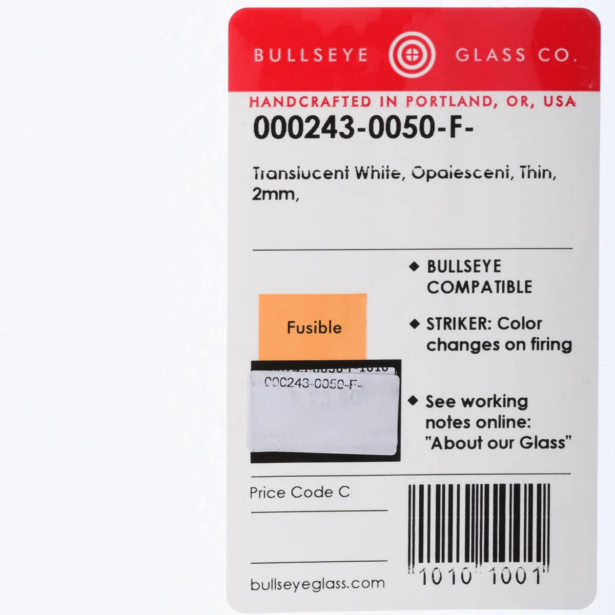 Translucent White Translucent, Thin-rolled, 2 mm, Fusible - Image 4