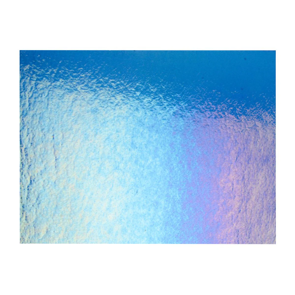 True Blue Transparent, Double-rolled, Iridescent, rainbow, 3 mm, Fusible - Image 3
