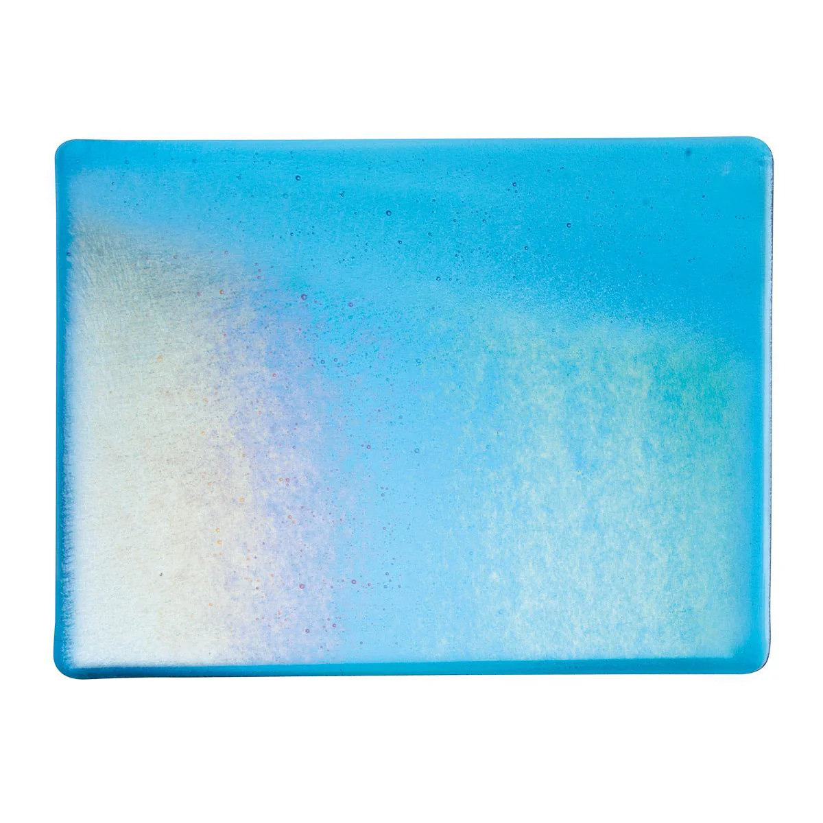 Turquoise Blue Transparent, Double-rolled, Iridescent, rainbow, 3 mm, Fusible - Image 2