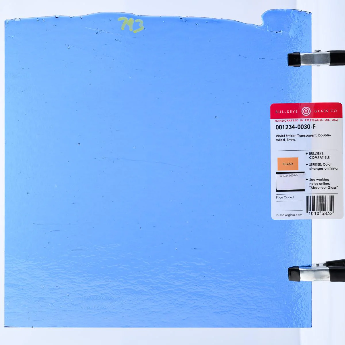 Violet Striker Transparent, Double-rolled, 3 mm, Fusible - Image 3