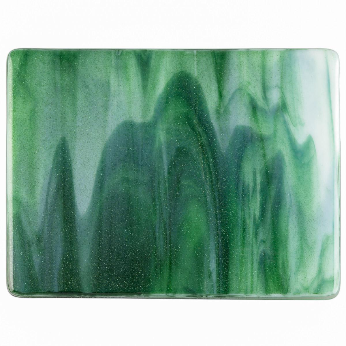 White, Aventurine Green 2-Color Mix, Double-rolled, 3 mm, Fusible - Image 2