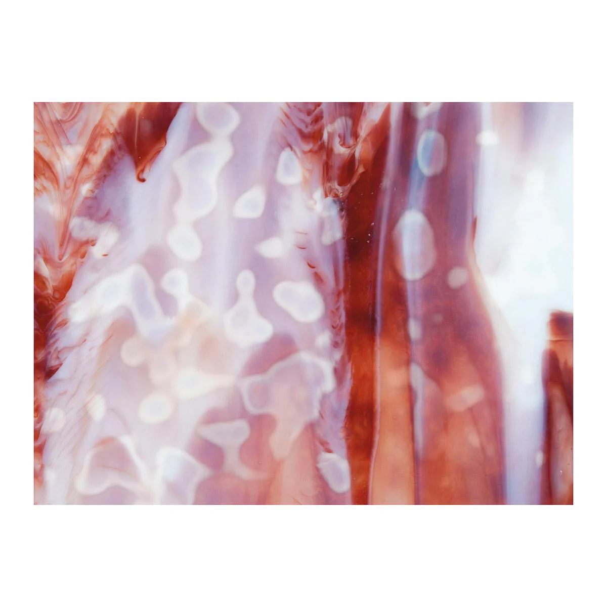 White, Burgundy, Mottle Mix, Single-rolled, 3 mm, Non-Fusible - Image 2