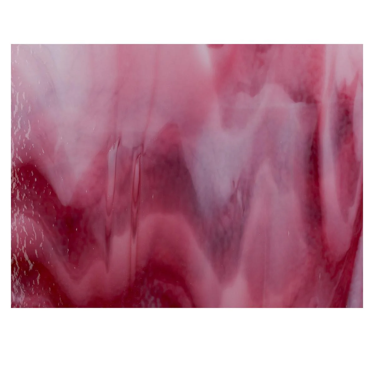 White, Cranberry Pink 2-Color Mix, Double-rolled, 3 mm, Fusible - Image 3