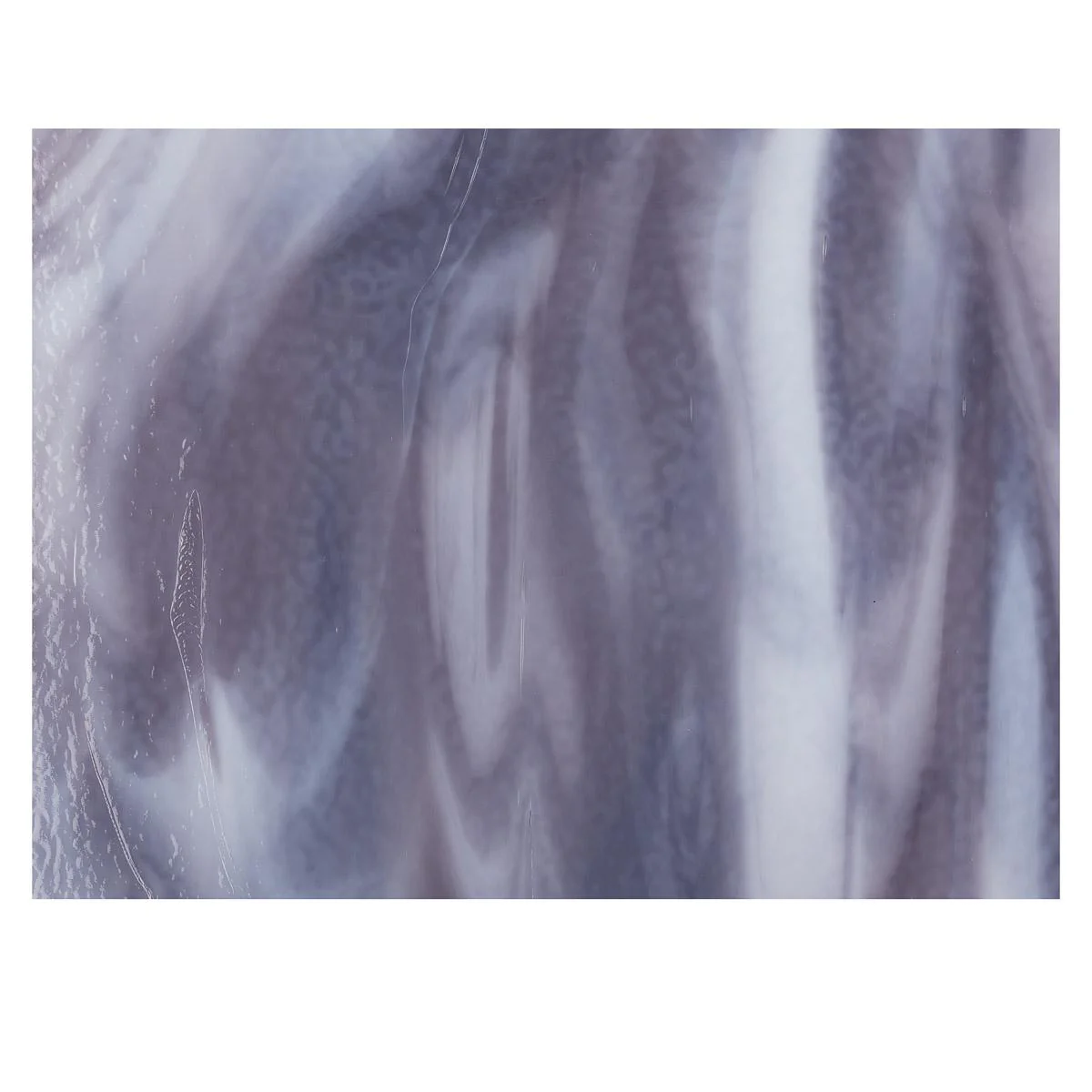 White, Lavender Blue Opal 2-Color Mix, Double-rolled, 3 mm, Fusible - Image 3