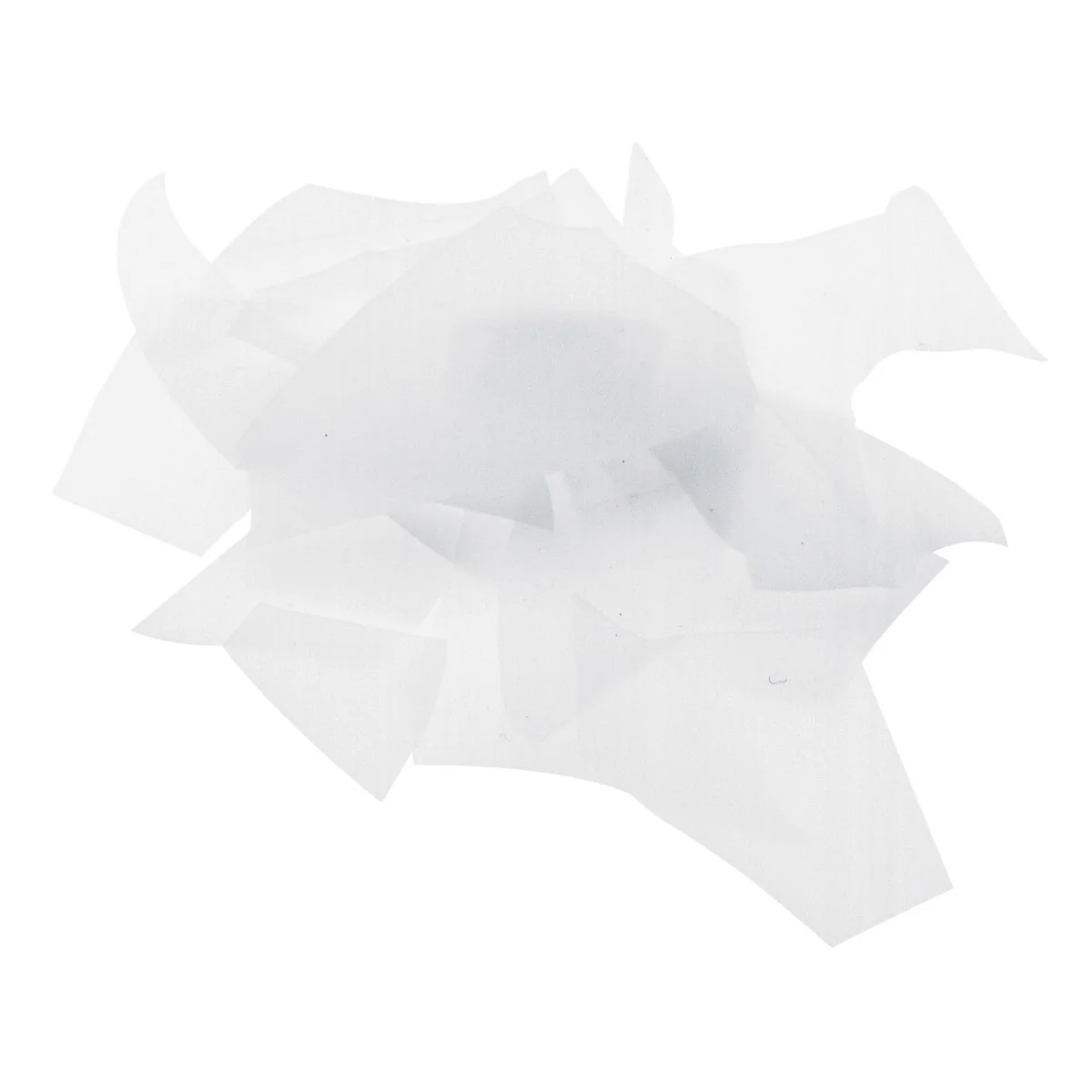 White Opalescent, Confetti, Fusible