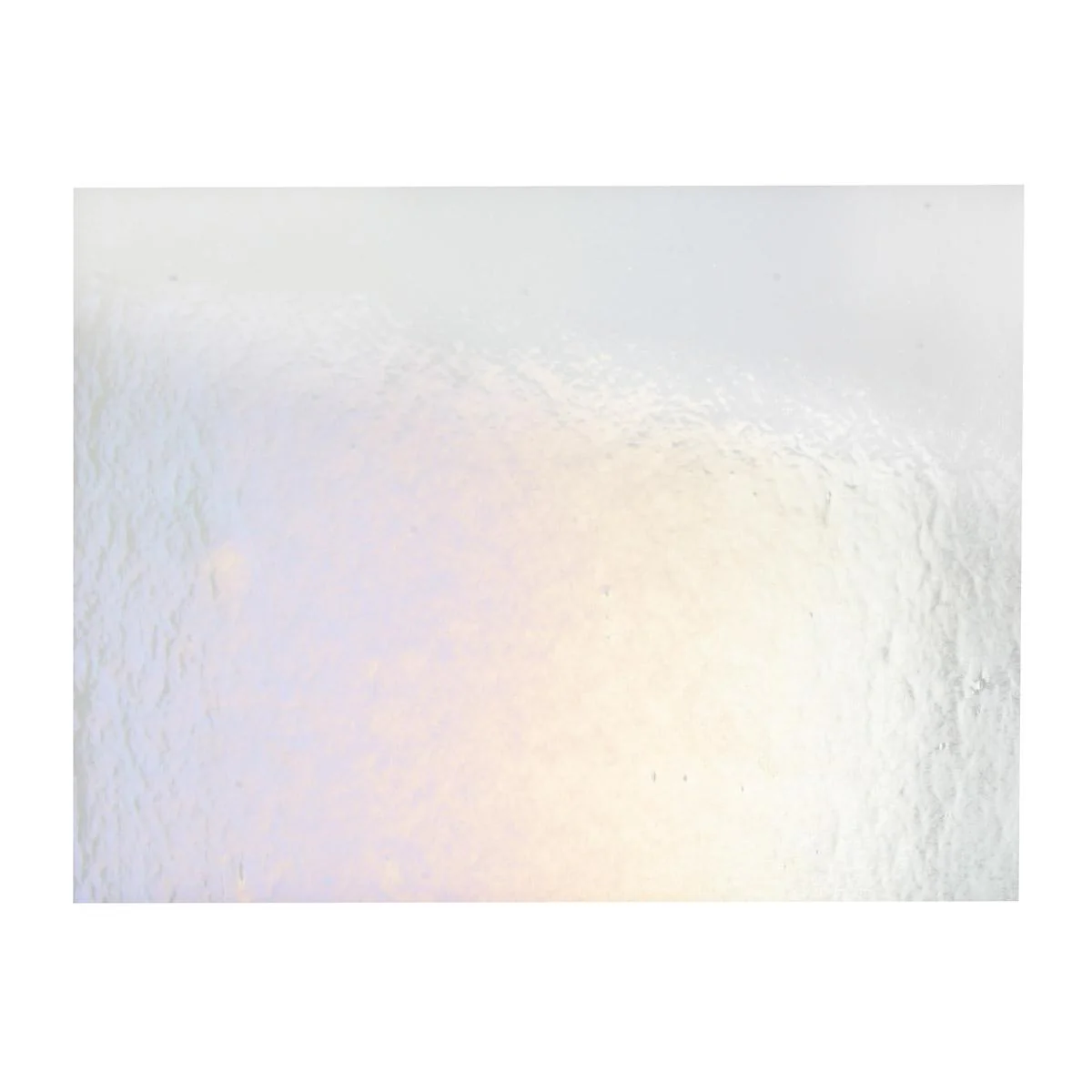 White Opalescent, Double-rolled, Iridescent, rainbow, 3 mm, Fusible - Image 3