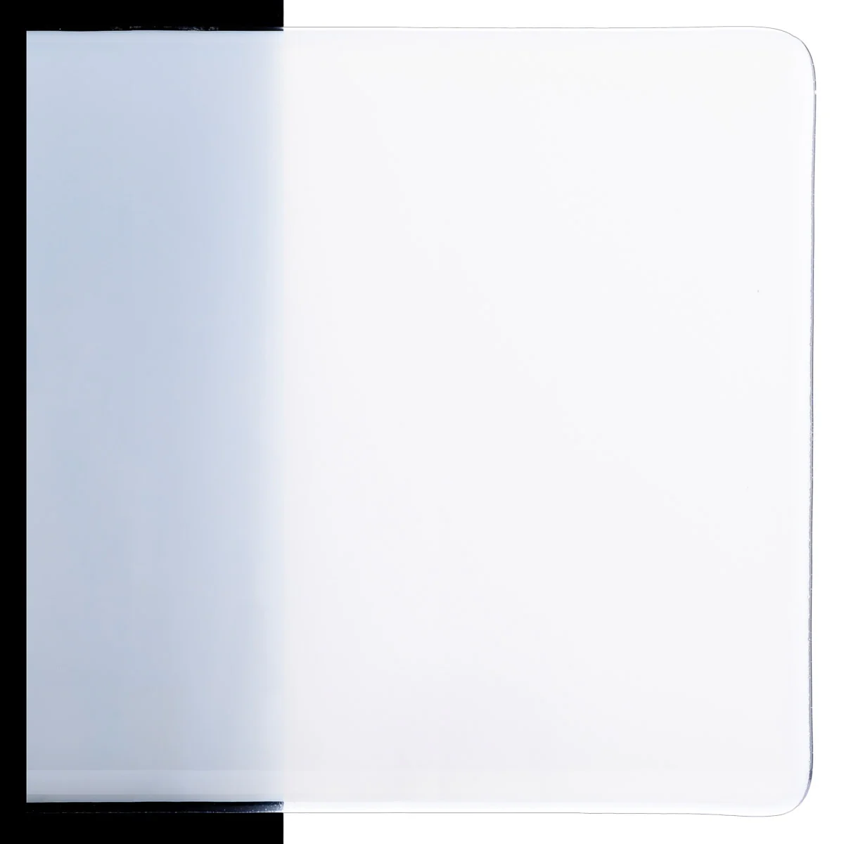 White Opalescent, Thin-rolled, 2 mm, Color Sample, 2x2 in.