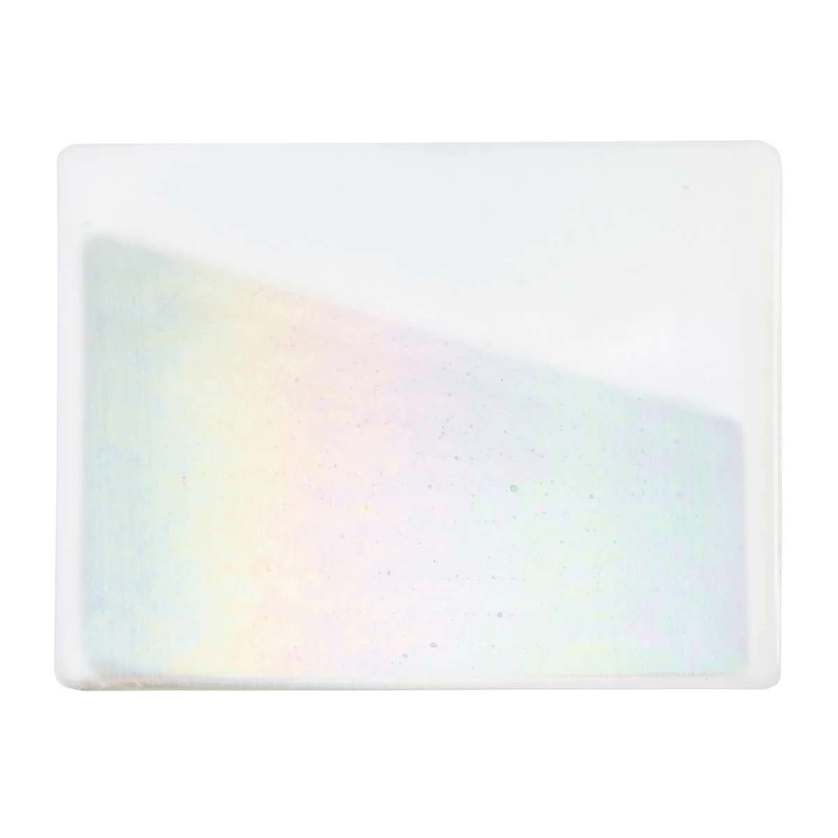 White Opalescent, Thin-rolled, Iridescent, rainbow, 2 mm, Fusible - Image 2