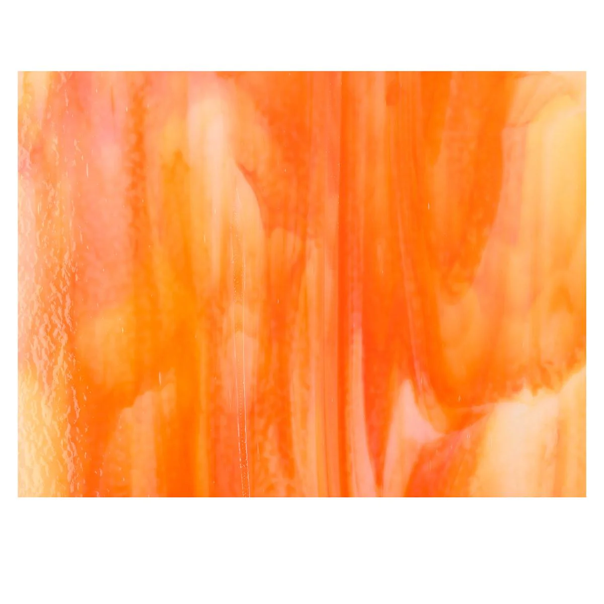 White, Orange Opal 2-Color Mix, Double-rolled, 3 mm, Fusible - Image 3