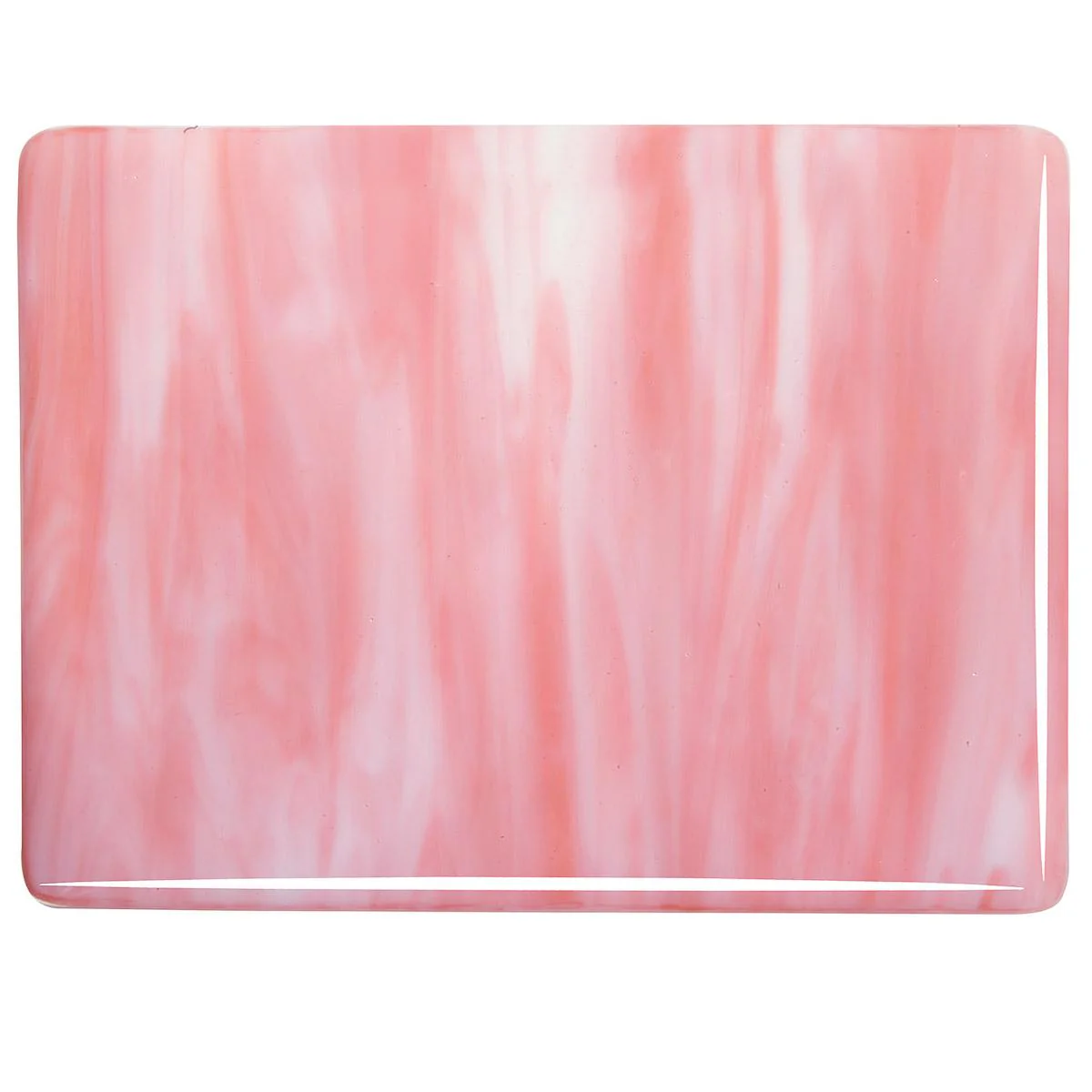 White, Salmon Pink Opal 2-Color Mix, Double-rolled, 3 mm, Fusible - Image 2