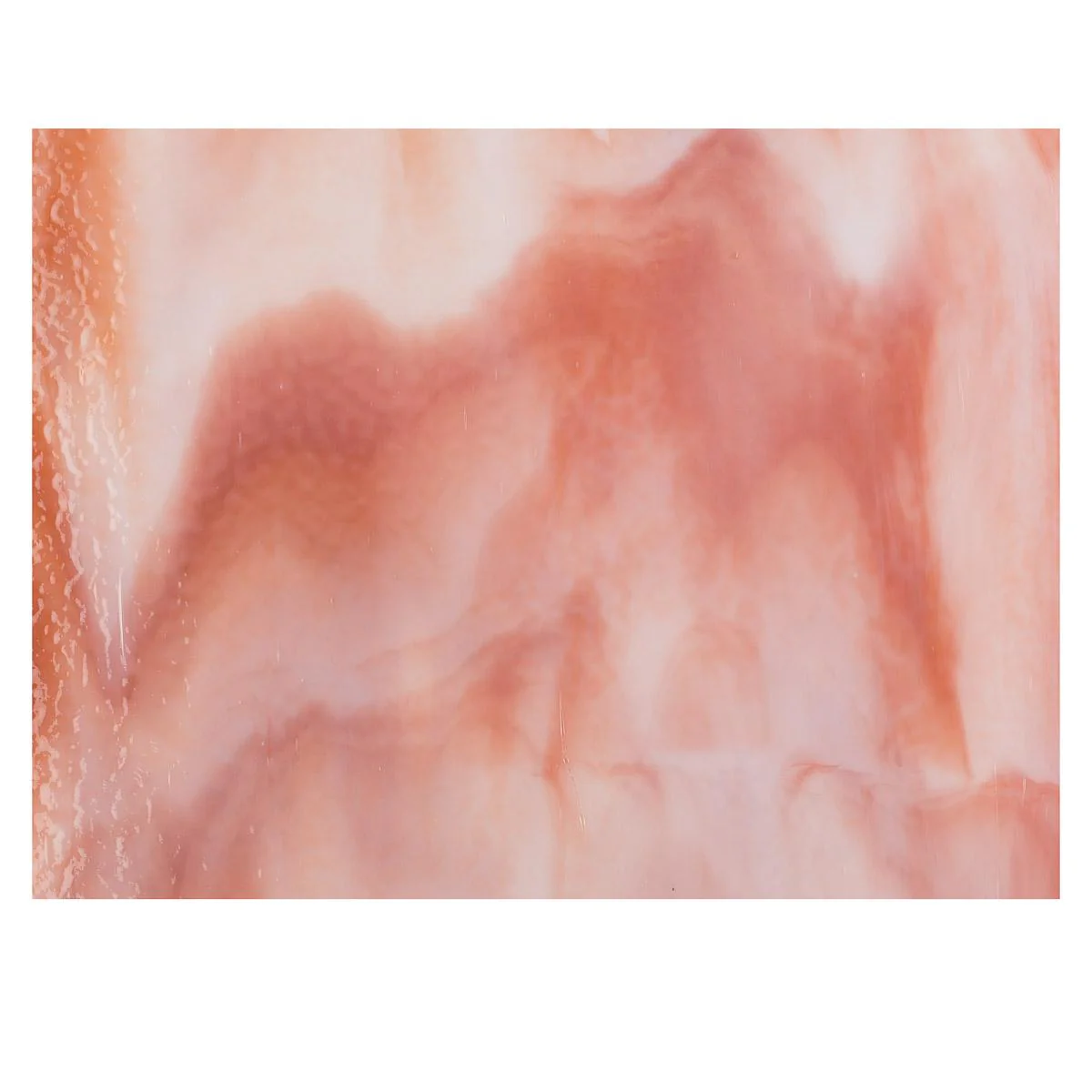 White, Salmon Pink Opal 2-Color Mix, Double-rolled, 3 mm, Fusible - Image 3