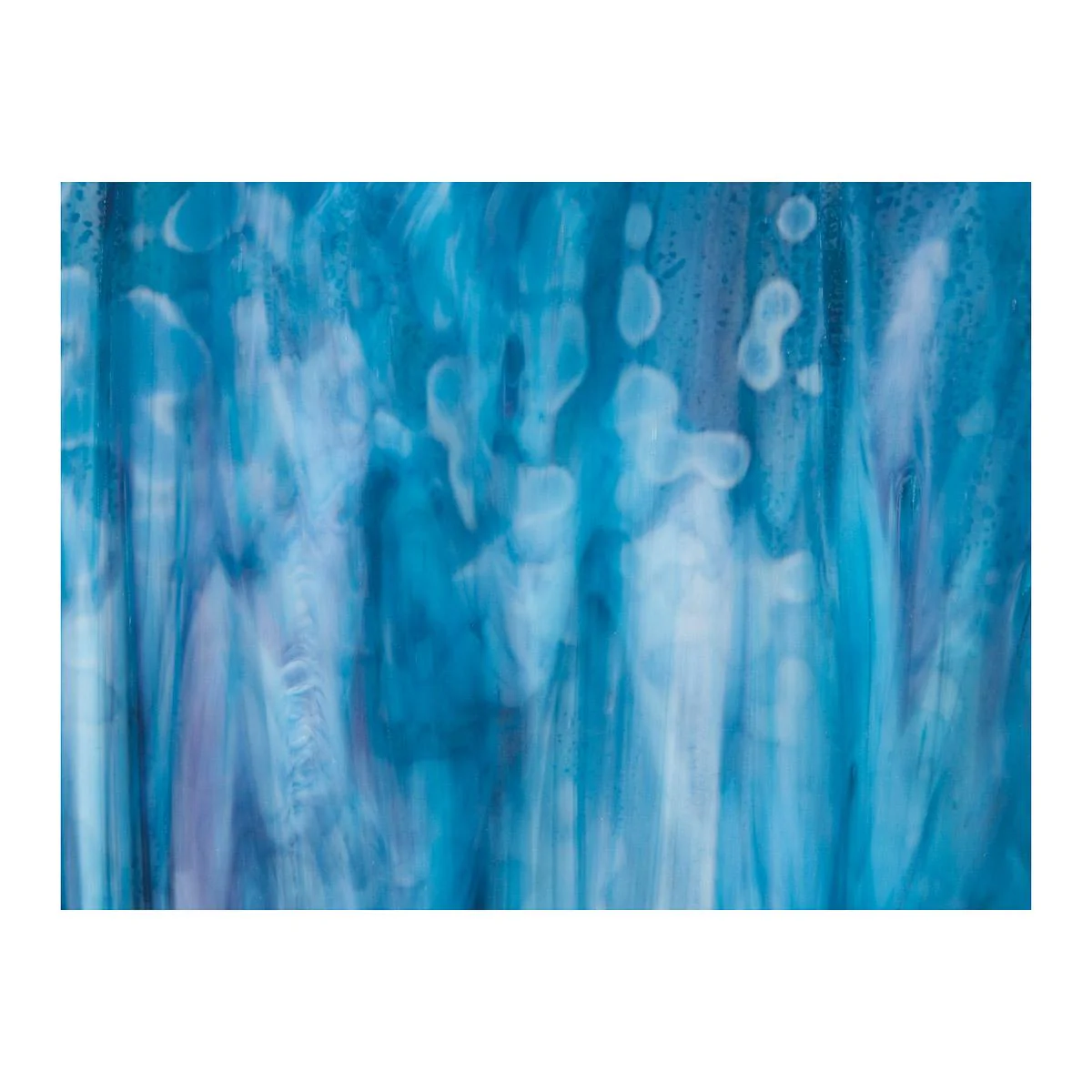 White, Turquoise, Gold Purple, Mottle Mix, Single-rolled, 3 mm, Non-Fusible - Image 2