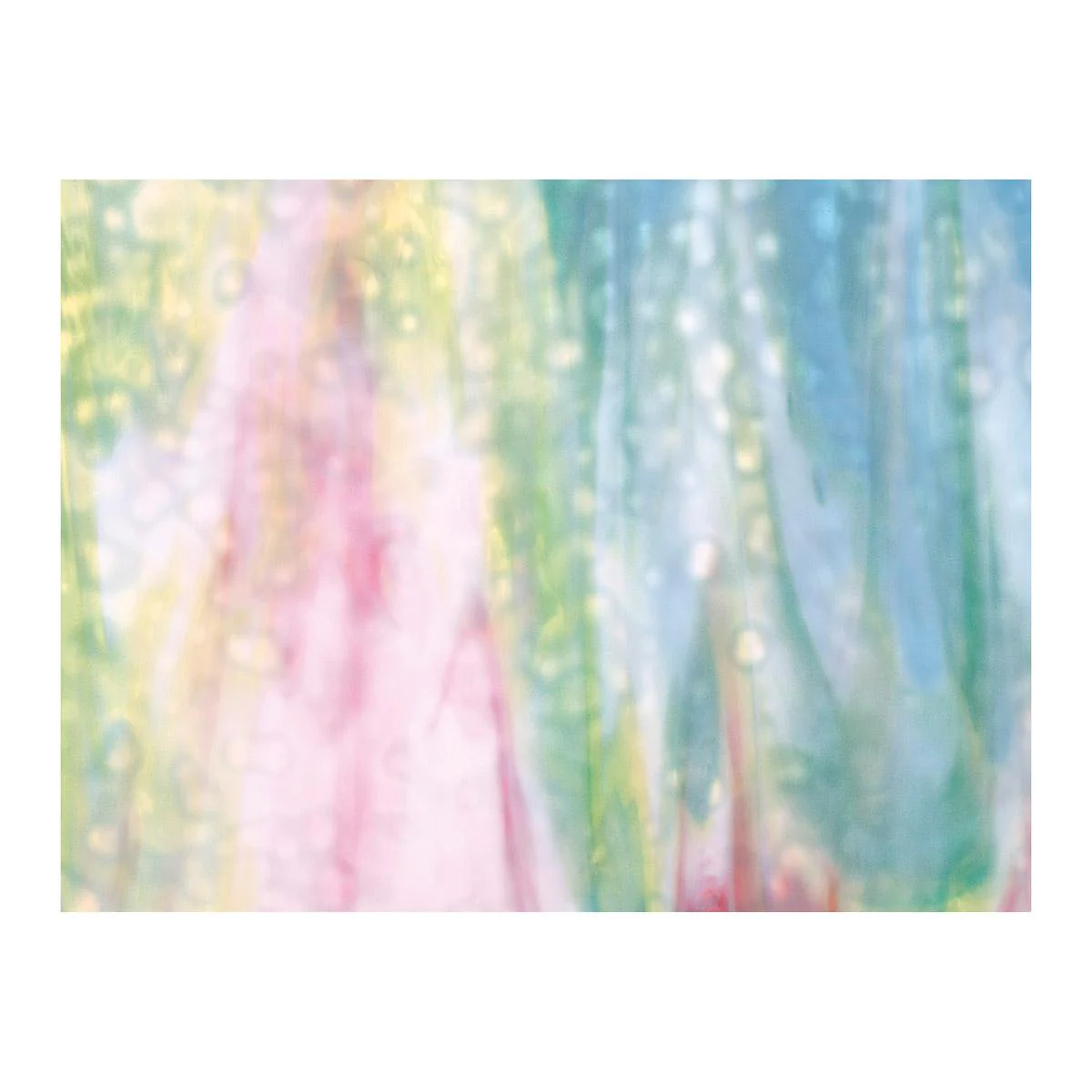 Wht, Lime Grn, Turq., Gld Pink, Mtl Mottle Mix, Single-rolled, 3 mm, Non-Fusible - Image 2