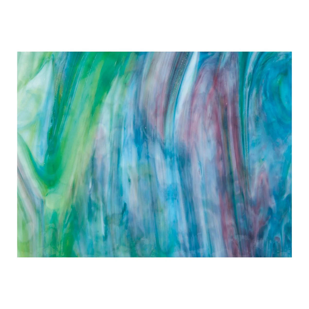 Wht, Turq., Lime Grn, Gld Pink, Mtl Mottle Mix, Single-rolled, 3 mm, Non-Fusible - Image 2
