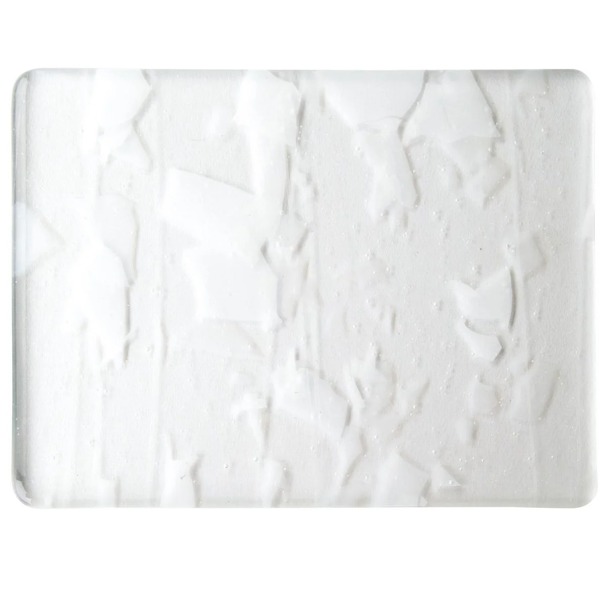 WINTER: White (with Clear Streamers) on Clear Clear Base Collage, Single-rolled, 3 mm, Fusible - Image 2