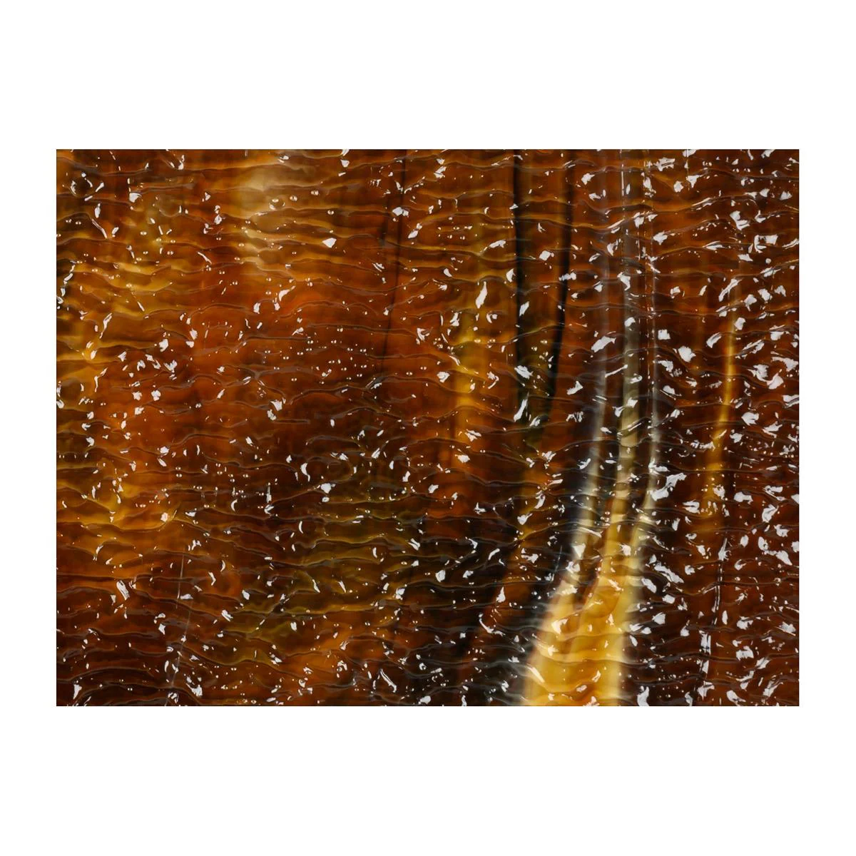 Woodland Brown Opal, Ivory, Black 3+ Color Mix, Ripple, 3 mm, Fusible - Image 2