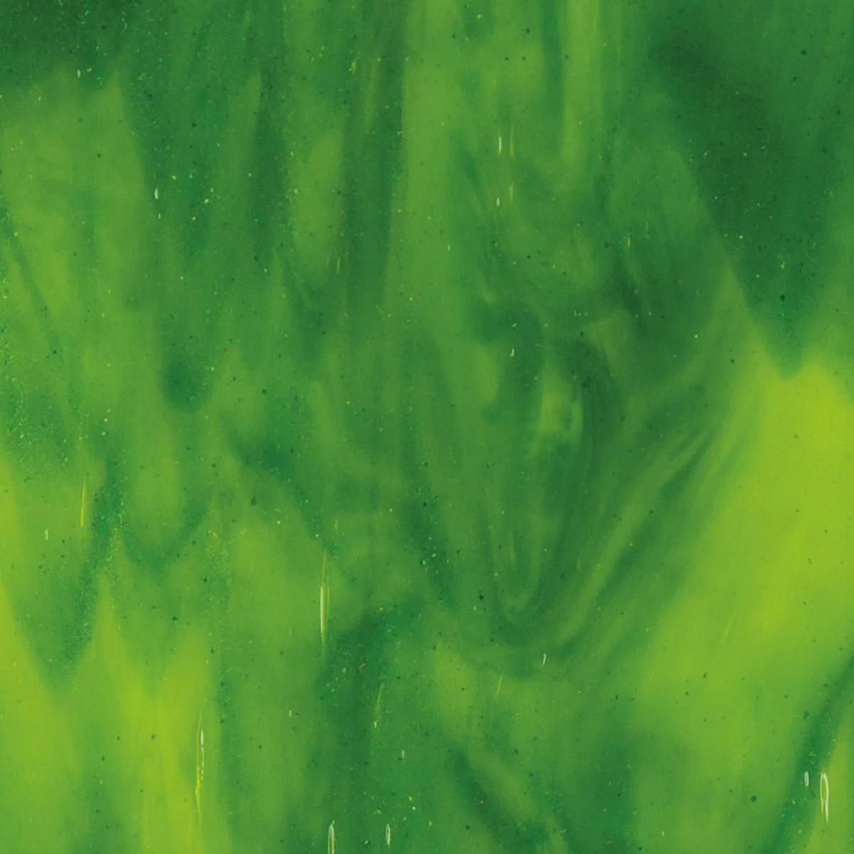 Yellow Opalescent, Aventurine Green 2-Color Mix, Double-rolled, 3 mm, Fusible