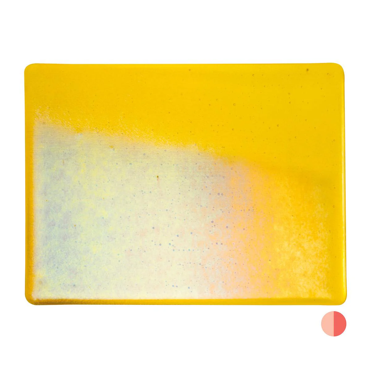 Yellow Transparent, Double-rolled, Iridescent, rainbow, 3 mm, Fusible - Image 2