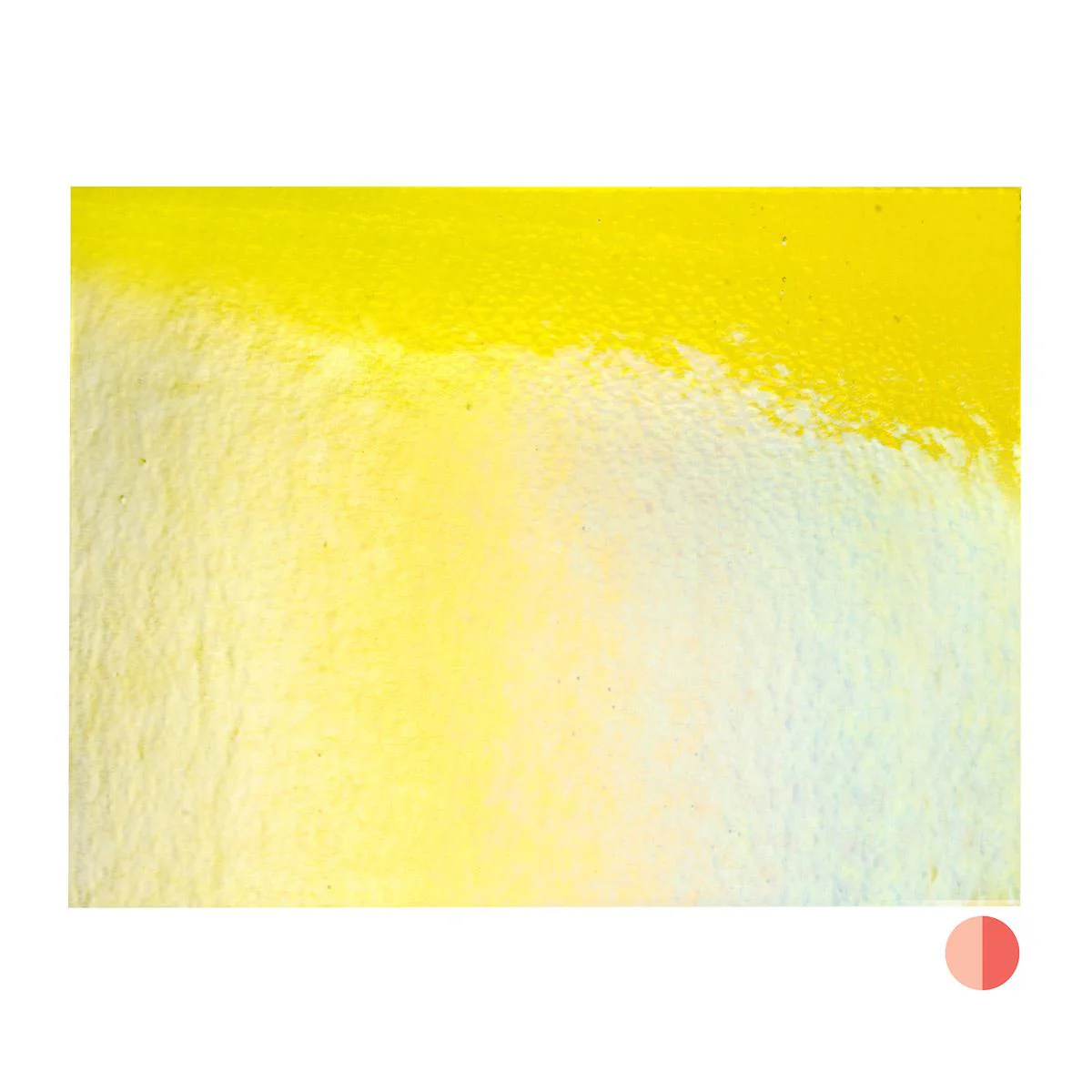 Yellow Transparent, Double-rolled, Iridescent, rainbow, 3 mm, Fusible - Image 3