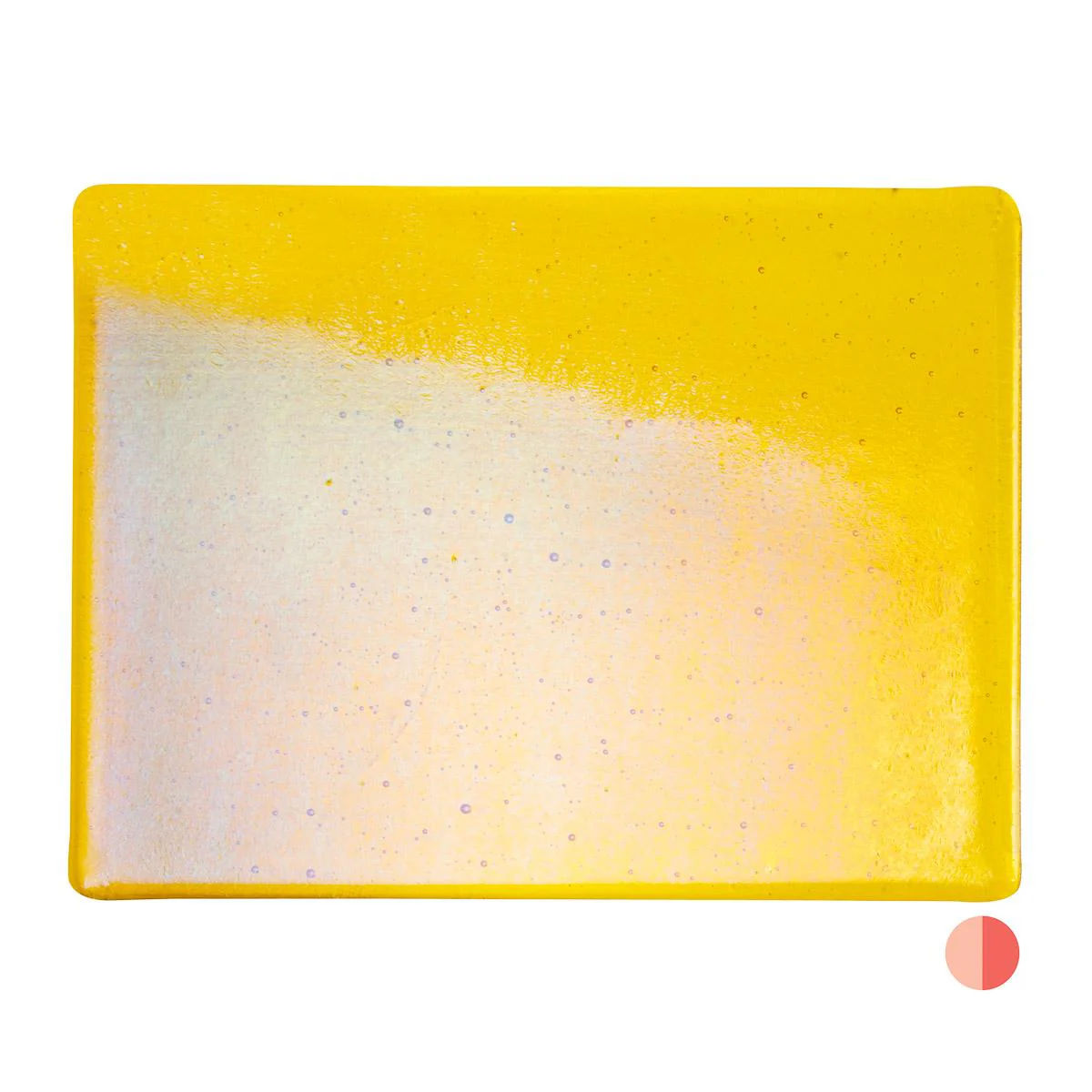 Yellow Transparent, Thin-rolled, Iridescent, rainbow, 2 mm, Fusible - Image 2