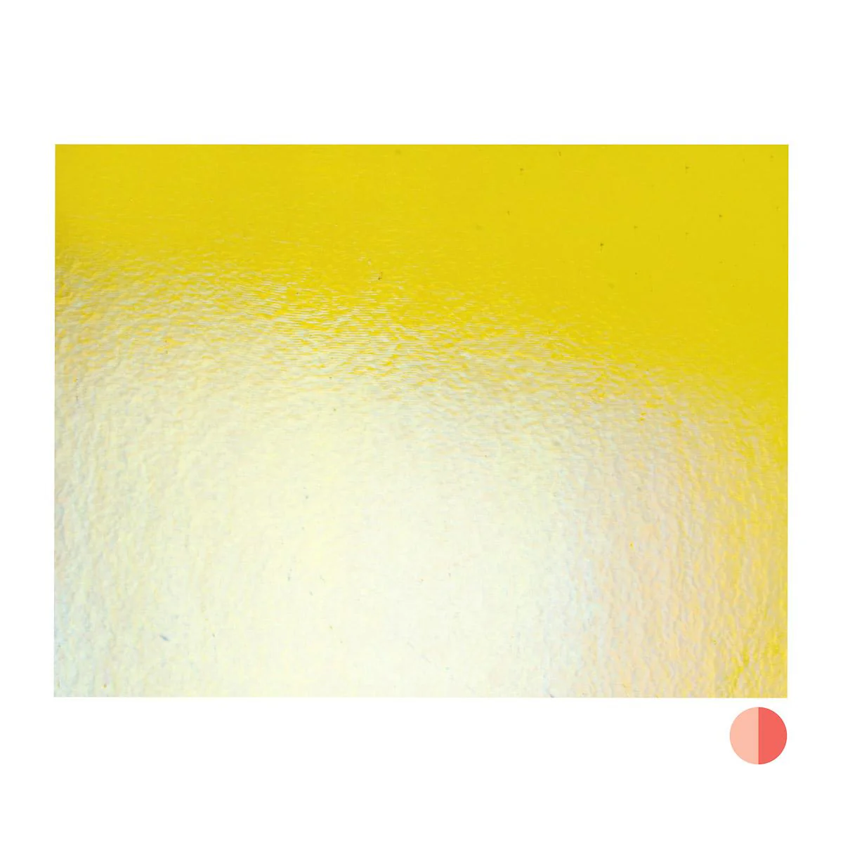 Yellow Transparent, Thin-rolled, Iridescent, rainbow, 2 mm, Fusible - Image 3